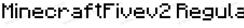 MinecraftFivev2 Regular字体转换